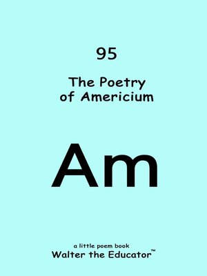 cover image of The Poetry of Americium